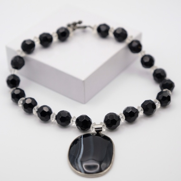 Gorgeous lightweight glass bead choker mermaidcore - Picture 4 of 9